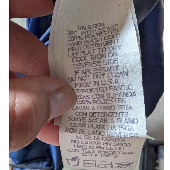 Vtg 1990s Jump Apparel Navy Blue Glitter Quilted Bust Embellished Dress 13 14 - Picture 7 of 7